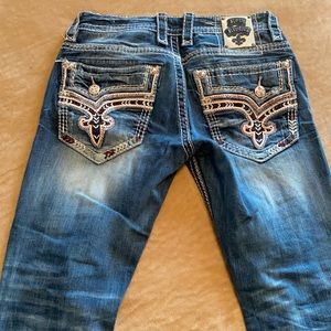 Men’s rock revival bootcut jeans size 31
